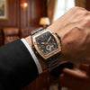 FORRAD Skeleton Gold & Black Luxury Men's Watch