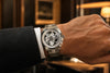 FOREST Silver Skeleton Luxury Men's Watch