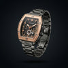 FORRAD Skeleton Gold & Black Luxury Men's Watch