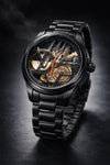 Kyro Black Skeleton Automatic Style Watch for Men