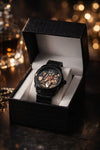 Kyro Black Skeleton Automatic Style Watch for Men